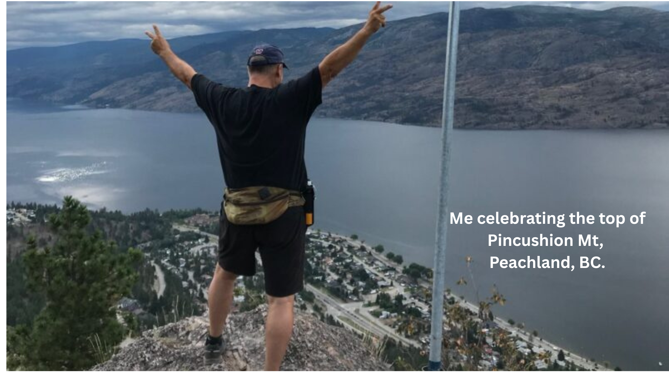 Summit of Pincushion Mountain. I made it ! Hiking after hip replacement.
